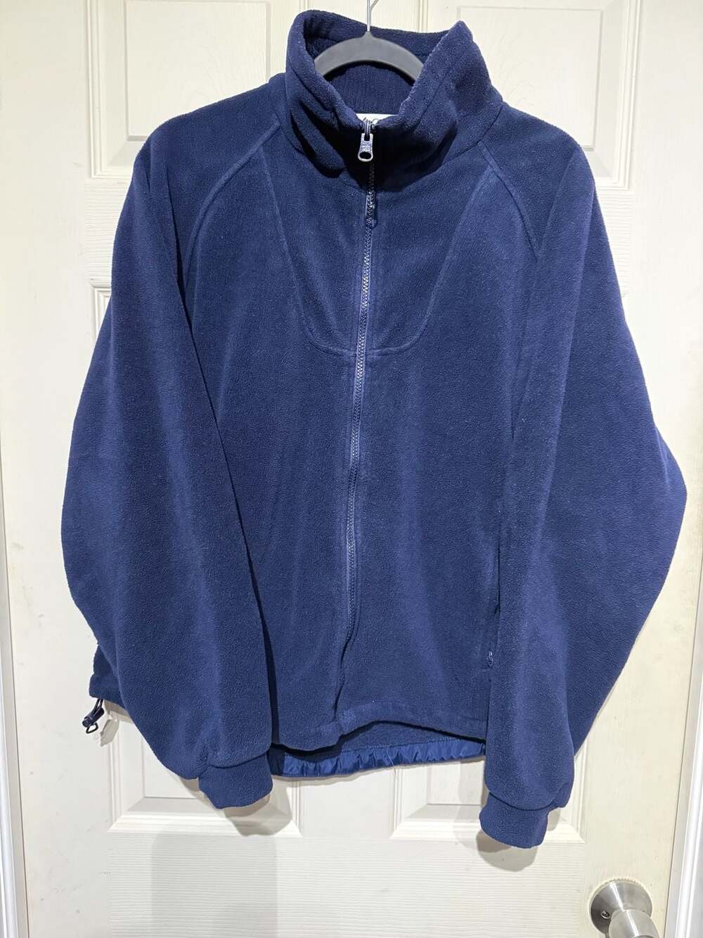 Vintage womens Columbia Sportswear Company Full Zip Fleece Jacket Size L Blue